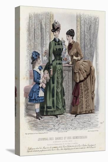 French Fashion Plate, Late 19th Century-null-Premier Image Canvas