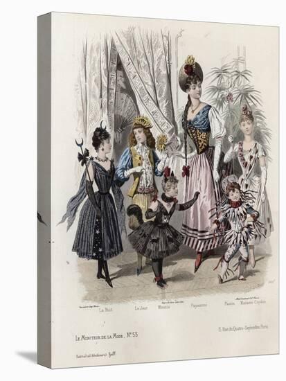 French Fashion Plate, Late 19th Century-null-Premier Image Canvas