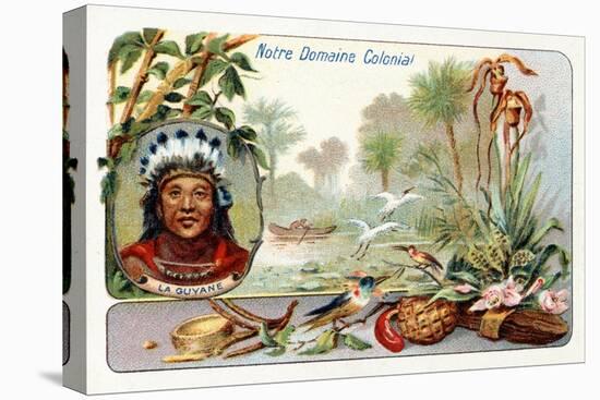 French Guiana, from a Series of Collecting Cards Depicting the Colonial Domain of France, C. 1910-null-Premier Image Canvas