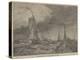 French Lugger Running into Calais-Edward William Cooke-Premier Image Canvas