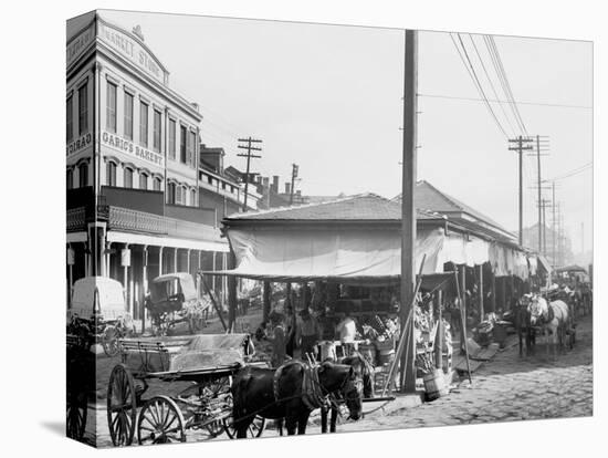 French Market, New Orleans, La.-null-Stretched Canvas