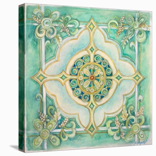 French Medallion IV-Janice Gaynor-Stretched Canvas