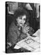 French Novelist Colette, at Desk Covered with Handwritten Notes Topped by Reading Glasses at Home-David Scherman-Premier Image Canvas