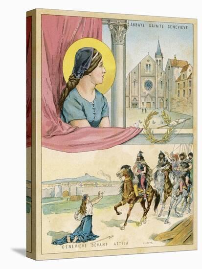 French Nun and Saint the Abbaye Sainte Genevieve-Melville Gilbert-Stretched Canvas