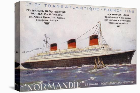 French Ocean Liner Normandie-null-Premier Image Canvas