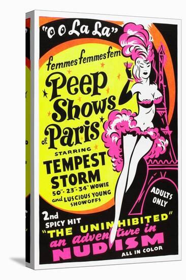 French Peep Show, 1954-null-Stretched Canvas