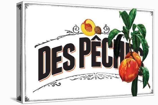 French Produce - Peach-The Saturday Evening Post-Premier Image Canvas