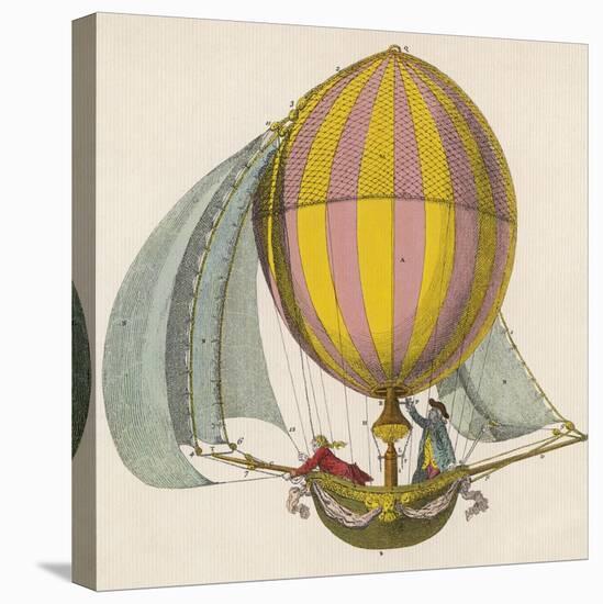 French Project for a Dirigible Balloon: by an Unidentified Inventor-null-Premier Image Canvas