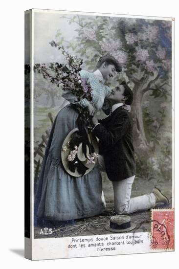 French Romantic Postcard, C1900-null-Premier Image Canvas