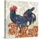 French Rooster-null-Stretched Canvas