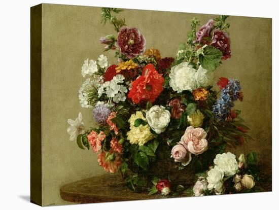 French Roses and Peonies, 1881-Henri Fantin-Latour-Premier Image Canvas