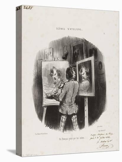 French Self-Portrait-Honore Daumier-Premier Image Canvas