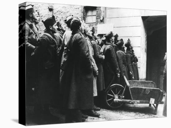 French Soldiers at an Army Cinema, France, 1940-null-Premier Image Canvas