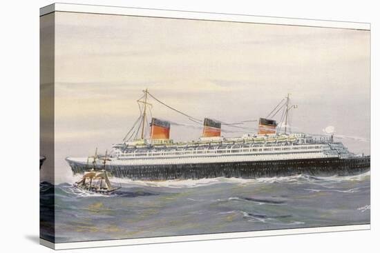 French Transatlantic Liner-Albert Sebille-Premier Image Canvas