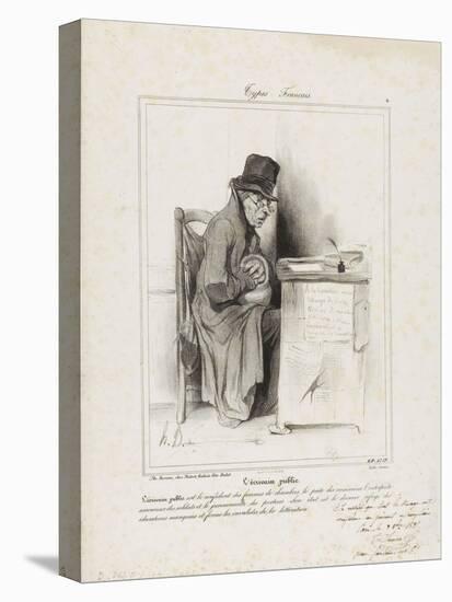 French Types: the Public Writer-Honore Daumier-Premier Image Canvas