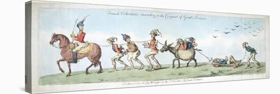 French Volunteers, Marching to the Conquest of Great Britain, Published by Hannah Humphrey in 1799-James Gillray-Premier Image Canvas