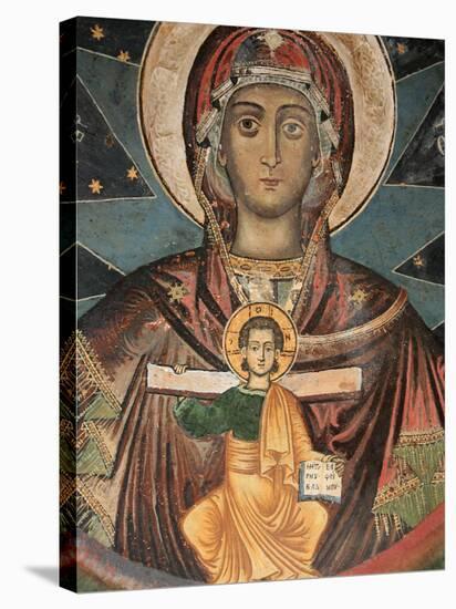 Fresco in Koutloumoussiou Monastery on Mount Athos, UNESCO World Heritage Site, Greece, Europe-Godong-Premier Image Canvas