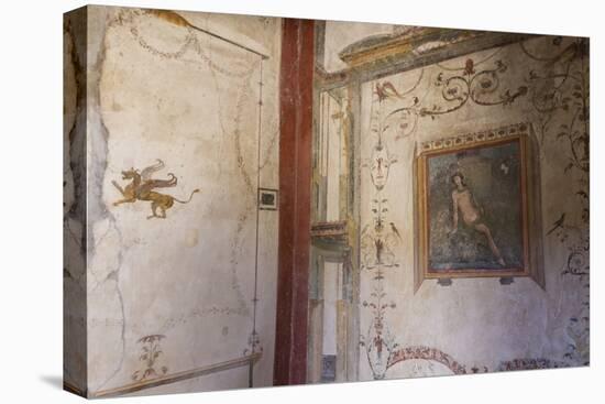 Frescoes, Casa Dell'Ara Massima, Roman Ruins of Pompeii, Campania, Italy-Eleanor Scriven-Premier Image Canvas