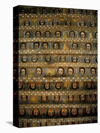 Frescoes on Ceiling of Debre Berham (Debre Birhan Selassie) Church, Gondar, Ethiopia, Africa-David Poole-Premier Image Canvas