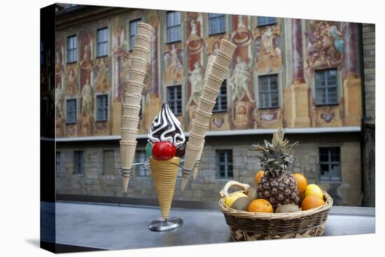 Frescos on Old Town Hall in Bamburg, Germany-Dave Bartruff-Premier Image Canvas