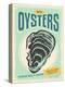 Fresh Oysters Retro Poster Design-lukeruk-Premier Image Canvas