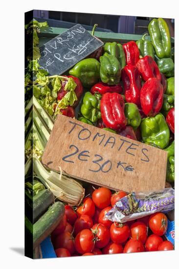 Fresh vegetable market, Bayeux, Normandy, France-Lisa S. Engelbrecht-Premier Image Canvas