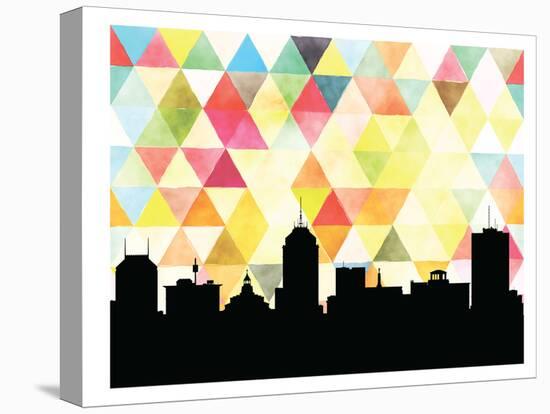 Fresno Triangle-Paperfinch 0-Stretched Canvas
