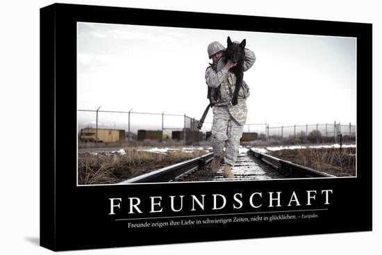 Freundschaft: Motivationsposter Mit Inspirierendem Zitat-null-Premier Image Canvas