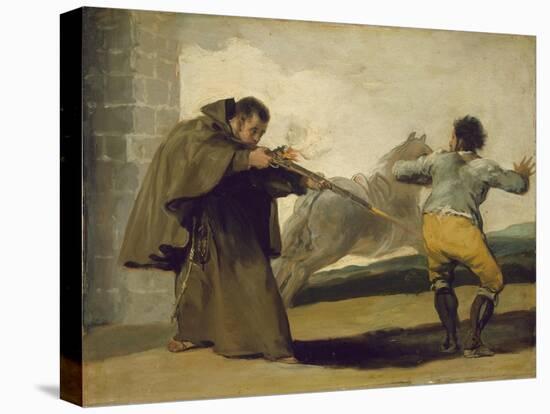 Friar Pedro Shoots El Maragato as His Horse Runs Off, C.1806-Francisco de Goya-Premier Image Canvas