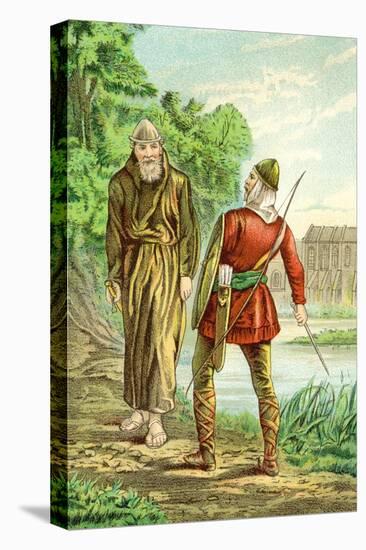 Friar Tuck and Robin Hood-null-Stretched Canvas