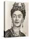 Frida Kahlo, C.2021 (Pencil on Paper)-Blake Munch-Premier Image Canvas