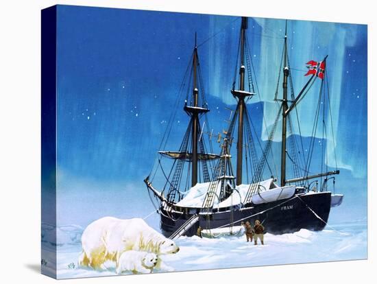 Fridtjof Nansen and the Fram-Angus Mcbride-Premier Image Canvas