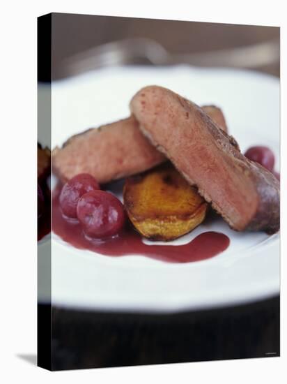 Fried Duck Breast with Cherries (France)-Jean Cazals-Premier Image Canvas