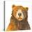 Friendly Bear-Kathy Ferguson-Stretched Canvas