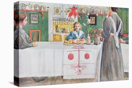 Friends from the Town: Dining Room Scene, Published in "Lasst Licht Hinin" (Let in More Light) 1909-Carl Larsson-Premier Image Canvas