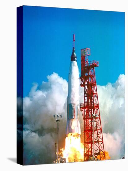 Friendship 7 Spacecraft Launches on a Mercury-Atlas Rocket on Feb. 20 1962-null-Premier Image Canvas