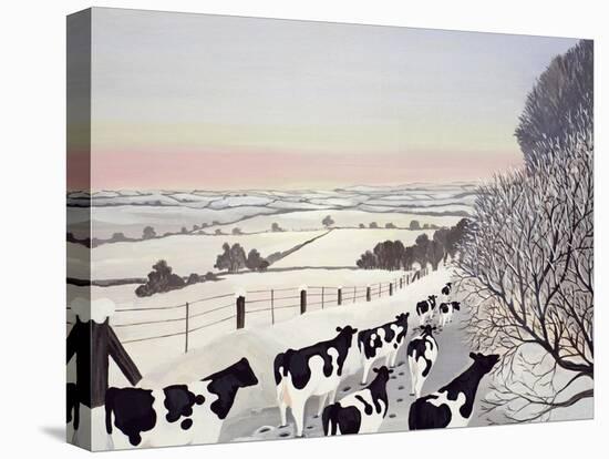 Friesians in Winter-Maggie Rowe-Premier Image Canvas