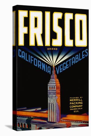 Frisco California Vegetables Crate Label-null-Premier Image Canvas