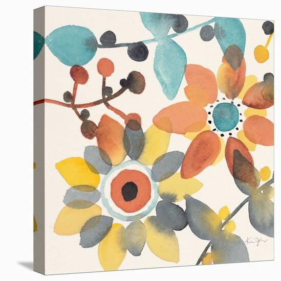 Frivolous Florals 1-Karin Johannesson-Stretched Canvas