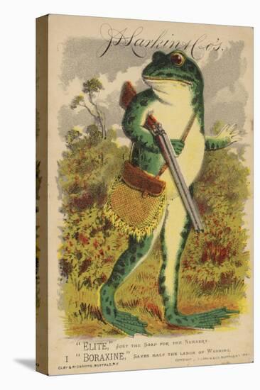 Frog with Shotgun and Satchel-null-Premier Image Canvas