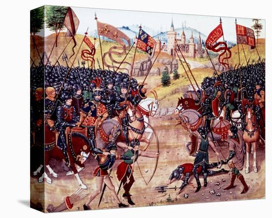 Froissart's Chronicles: Battle of Najera, 1340-null-Stretched Canvas