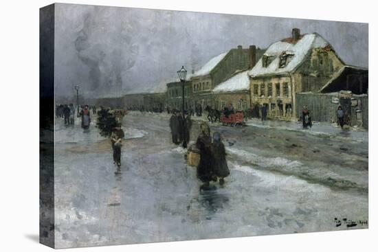 From Gronland Kristiania  Oslo, 1888 oil on panel-Fritz Thaulow-Premier Image Canvas