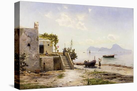 From Sorrento, Towards Capri, 1889-Peder Mork Monsted-Premier Image Canvas