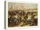 From the Battle of St. Quentin on the 19th of January 1871. German Cavalry Charging at a French Def-null-Premier Image Canvas