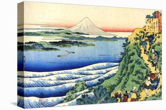 From the Series Hundred Poems by One Hundred Poets: Yamabe No Akahito, C1830-Katsushika Hokusai-Premier Image Canvas