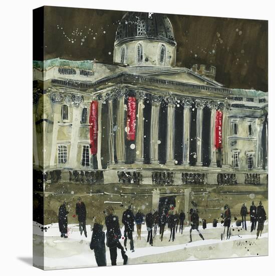 From Trafalgar Square, Facade the National? Gallery, London-Susan Brown-Stretched Canvas