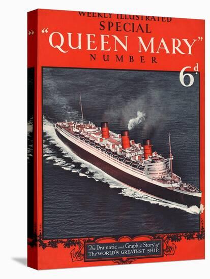 Front Cover of Weekly Illustrated Magazine - Queen Mary (Steamship) Special Issue-null-Premier Image Canvas