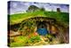 Front Door of a Hobbit House, Hobbiton, North Island, New Zealand, Pacific-Laura Grier-Premier Image Canvas