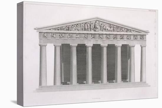 Front Elevation of a Classical Building, Volume II, Chapter I, Plate III-James Stuart-Premier Image Canvas