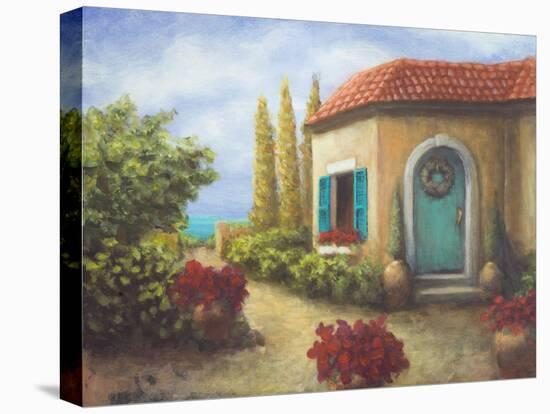 Front Garden Tuscan Dreams II-Walt Johnson-Stretched Canvas